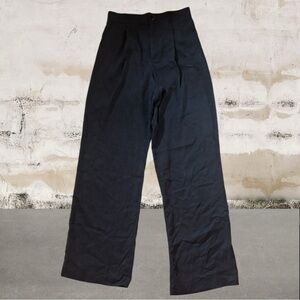 Zara Black Pleated Palazzo Pants Size Small